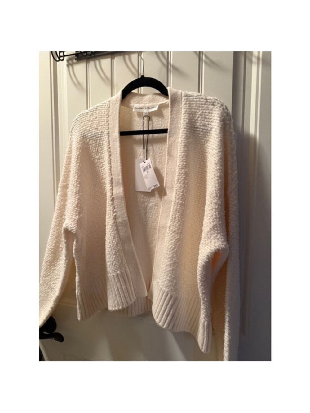 Women's Chelsea & Theodore Cardigan Size S Cream